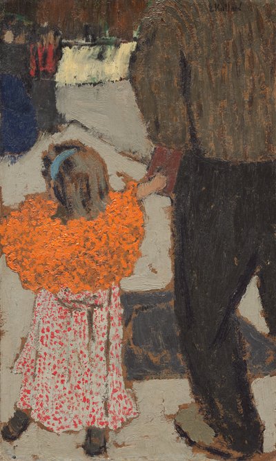 Child Wearing a Red Scarf by Edouard Vuillard